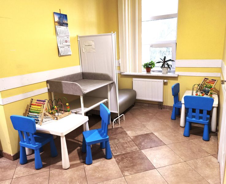 "Детский уголок" для маленьких посетителей.